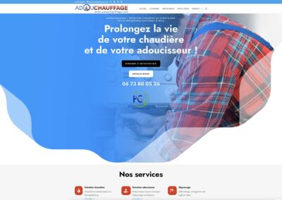 Site internet AdouChauffage